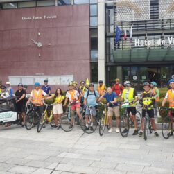 Cortège vélo de Grenoble à Vif pour le départ du tour de France
