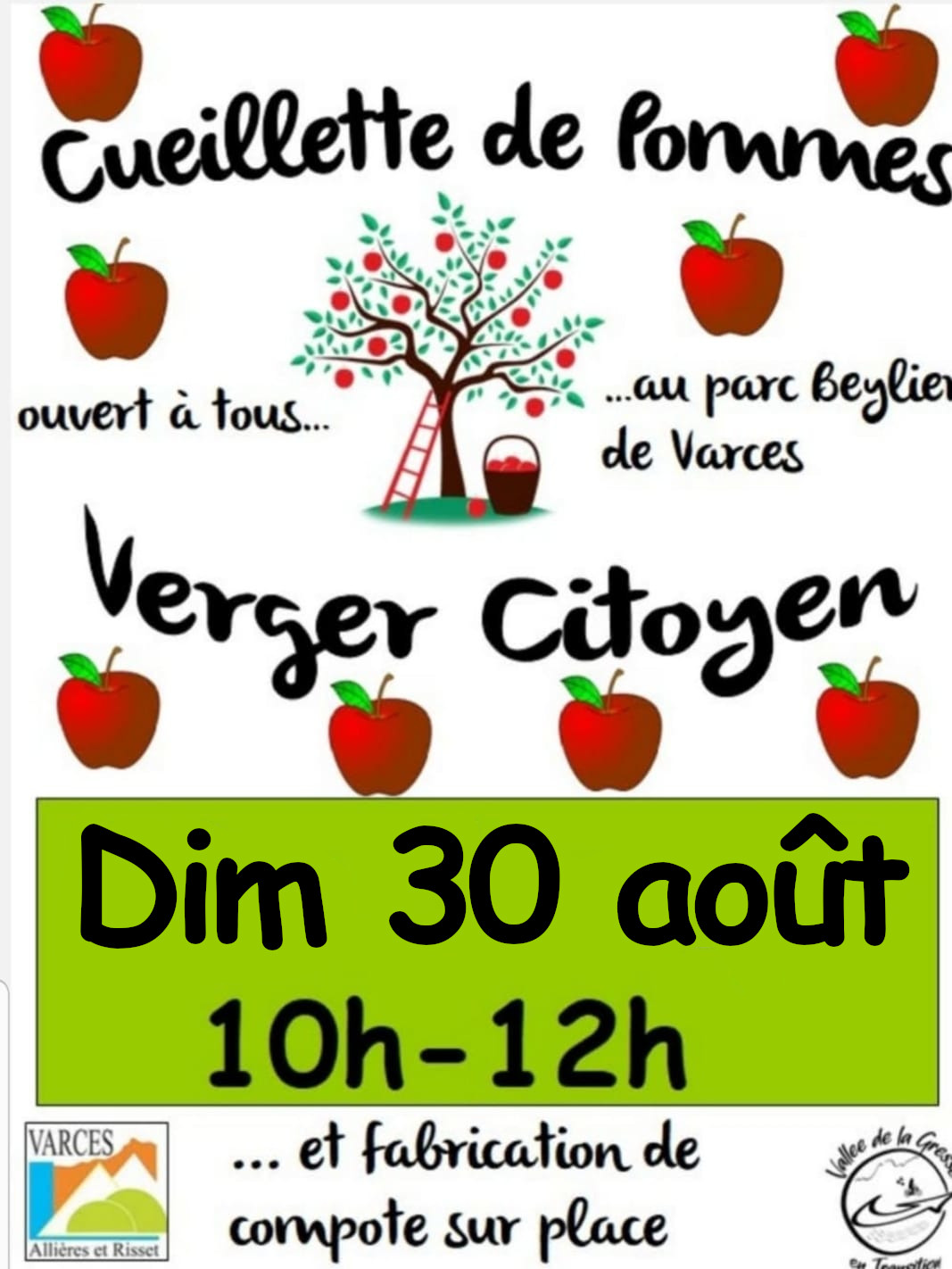 You are currently viewing Cueillette de pommes et fabrication de compote au verger du parc Beylier !